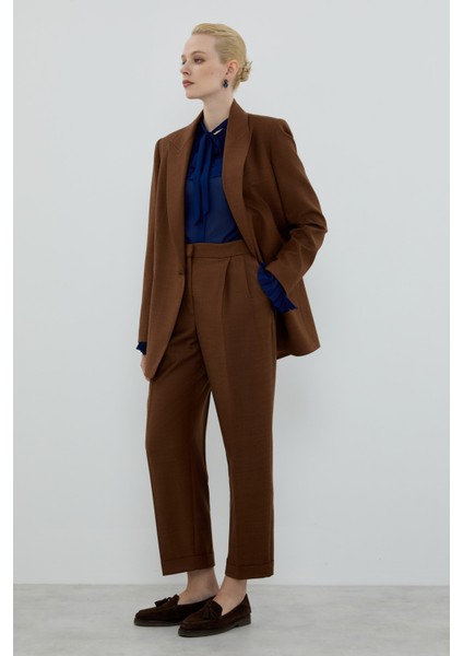 Yün Karışımlı Fleto Cepli Ceket Kahve K2616028_005 modelleri
