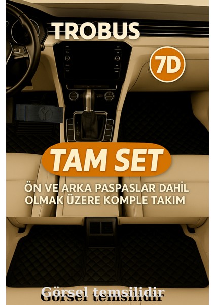 Fiat Fiorino 2014 7d Havuzlu Deri Oto Paspas Seti - [siyah] fiyatları