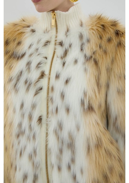 Ribana Yakalı Fermuarlı Kürk Mont Standart Renk K2617504_089 fırsatları