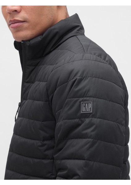 Erkek Siyah 100% Geri Dönüştürülmüş Relaxed Coldcontrol Şişme Mont modelleri