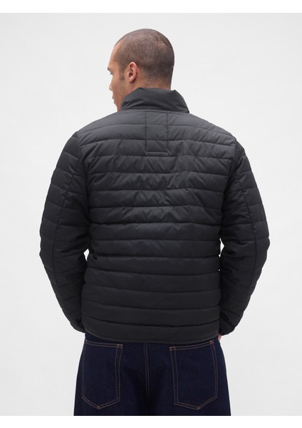 Erkek Siyah 100% Geri Dönüştürülmüş Relaxed Coldcontrol Şişme Mont fırsatları