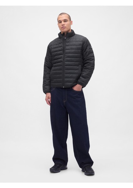 Erkek Siyah 100% Geri Dönüştürülmüş Relaxed Coldcontrol Şişme Mont indirimleri