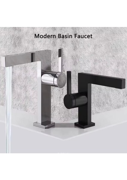 Krom T Tipi Çanak Lavabo Bataryası