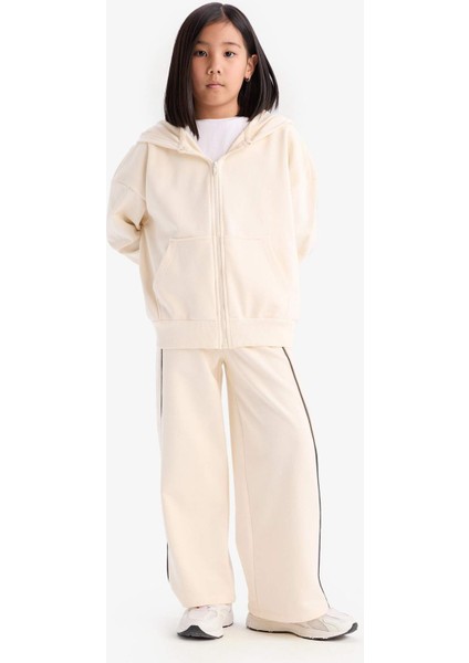 Kız Çocuk Wide Leg Beli Lastikli Geniş Bol Paça Eşofman Altı D9250A825SP