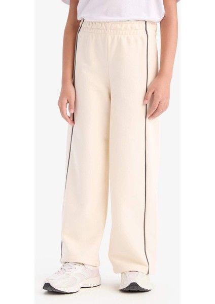 Kız Çocuk Wide Leg Beli Lastikli Geniş Bol Paça Eşofman Altı D9250A825SP