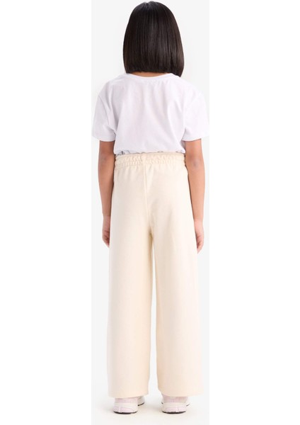 Kız Çocuk Wide Leg Beli Lastikli Geniş Bol Paça Eşofman Altı D9250A825SP