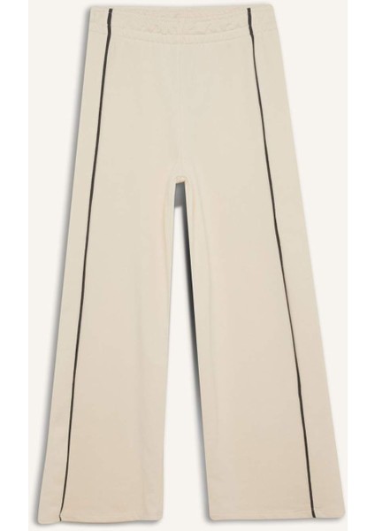 Kız Çocuk Wide Leg Beli Lastikli Geniş Bol Paça Eşofman Altı D9250A825SP