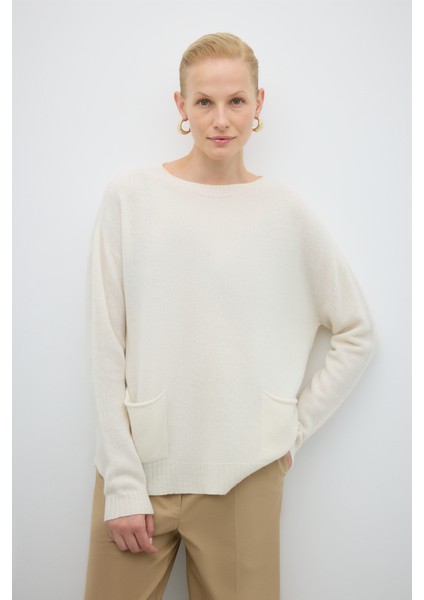 %100 Yün Çift Cepli Triko Kum K2671021_066 fırsatları