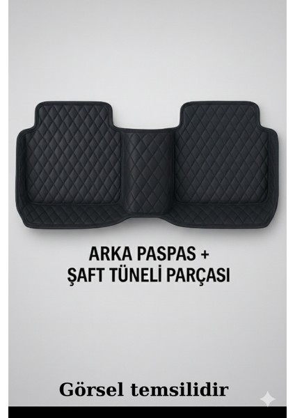 Dacia Duster 4x4 2018 7d Havuzlu Deri Oto Paspas Seti - [siyah]