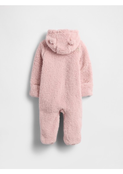 Bebek Açık Pembe Teddy Sherpa Tulum fırsatları