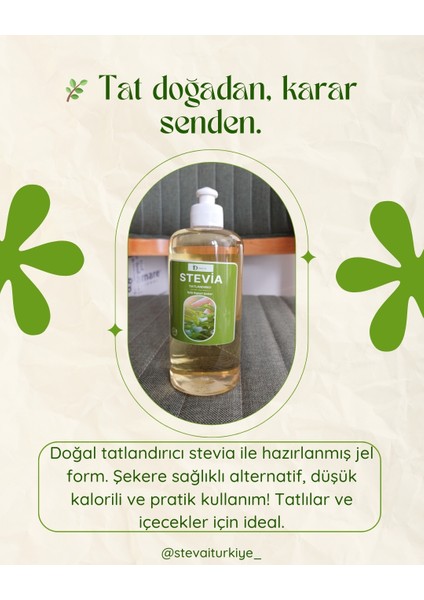 Sıfır Kalori Doğalşeker Stevia Şekerotu 400 gr Jel Form fiyatları