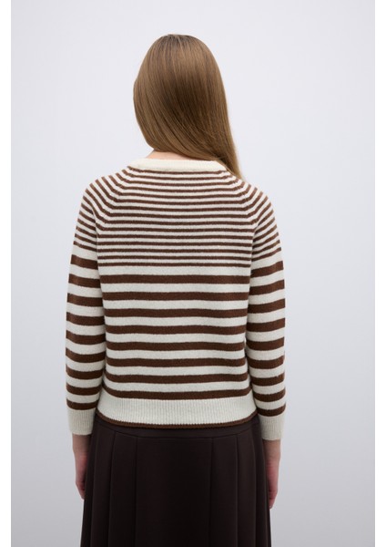 %100 Yün Çizgili Triko Standart Renk K2671022_089 fiyatları