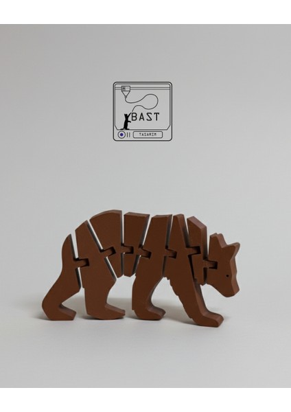 Bast Tasarım 3D Yazıcı Hareketli Eklemli Ayı Oyuncak Figür