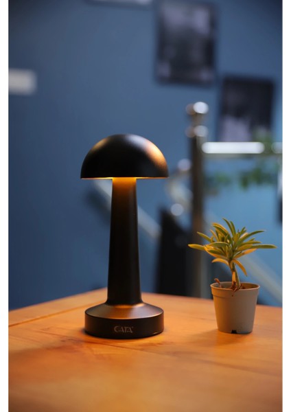 3 Işık Renkli Şarjlı Dim Edilebilir Masa Lambası Siyah Kasa Ct-8428. indirimleri