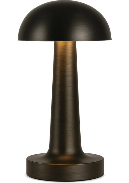 3 Işık Renkli Şarjlı Dim Edilebilir Masa Lambası Siyah Kasa Ct-8428.