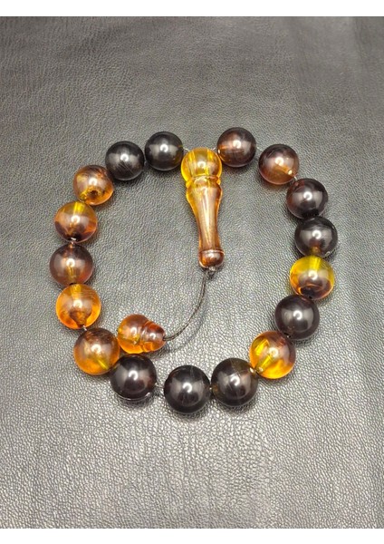 Turuncu Siyah Renk Küre Kesim Maskot Efe Model Toz Kehribar Tesbih modelleri