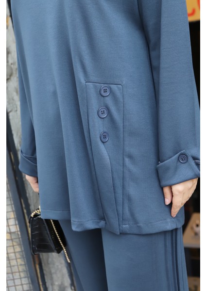 Düğmeli Modal Takım indirimleri