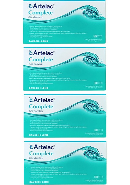 Artelac Complete Damla 30 Flakon 0.5 ml 4 Adet