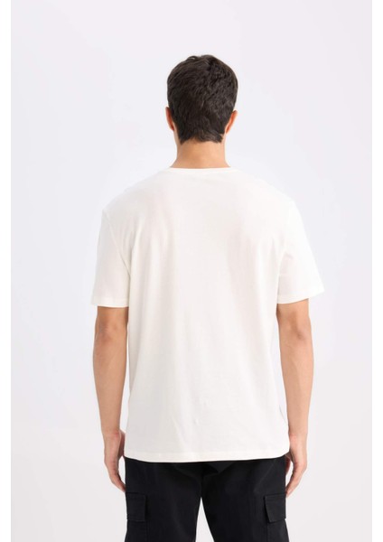 New Regular Fit Bisiklet Yaka Basic Düz Kısa Kollu Tişört