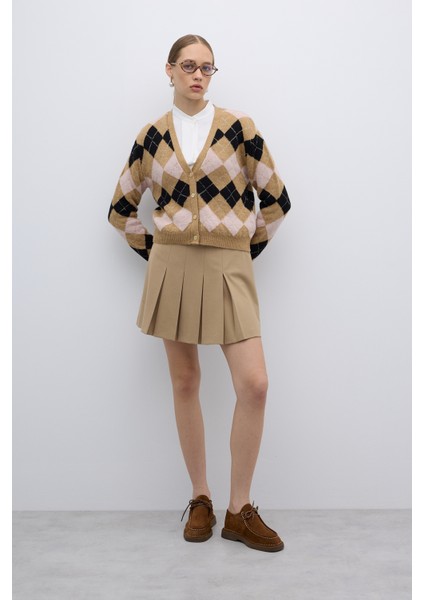 V Yaka Triko Hırka Standart Renk K2671004_089 fırsatları