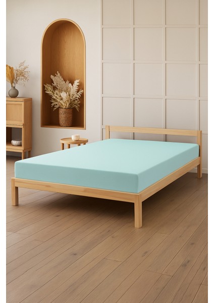 %100 Pamuk Tek Kişilik Lastikli Çarşaf - Düz Renk - 100X200 cm & 120X200 cm