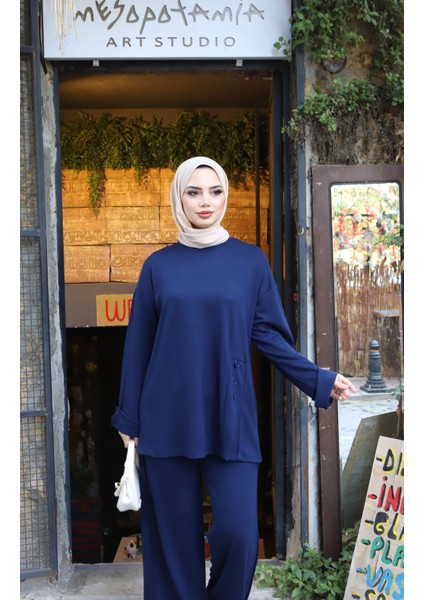 Düğmeli Modal Takım modelleri