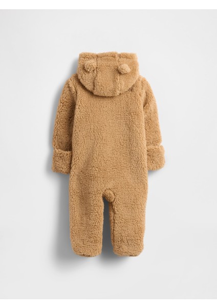 Bebek Açık Kahverengi Teddy Sherpa Tulum modelleri