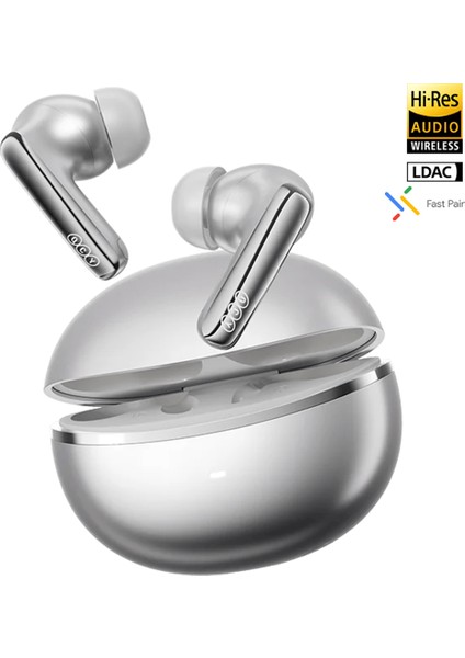 Melobuds N70 Bluetooth Kulaklık 6.0 -Anc - Hi-Res -Ldac-Fast Pair-50 Saat Dinleme-Çift Cihaz Gri