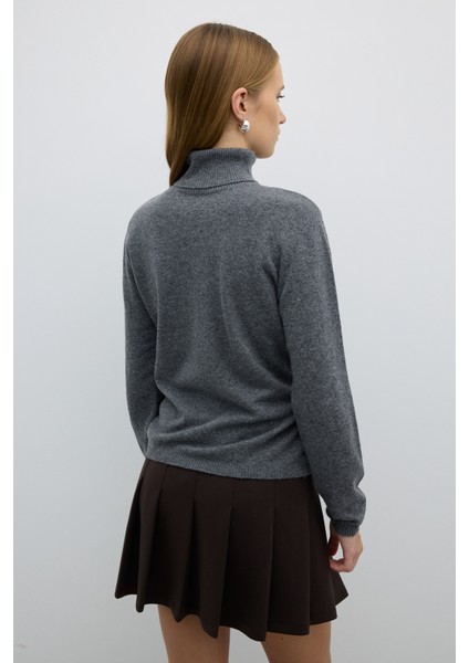 Balıkçı Yaka Triko Kazak Gri K2671037_004 fiyatları