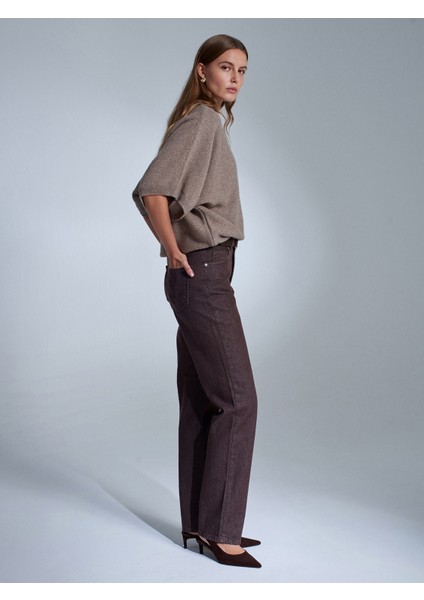 72100 %100 Pamuk Straight Jean-Kahve fiyatları