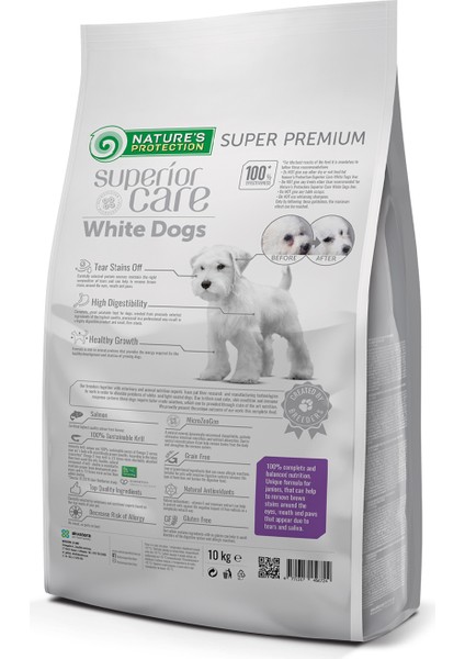 Nature's Protection Superior Care Beyaz Tüylü Köpekler Için Tahılsız Somonlu Tüm Irklar Yavru Köpek Maması 10KG fiyatları