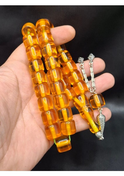 Özel Büyük Model Turuncu Renk Kesme Kesim Toz Kehribar Tesbih fiyatları