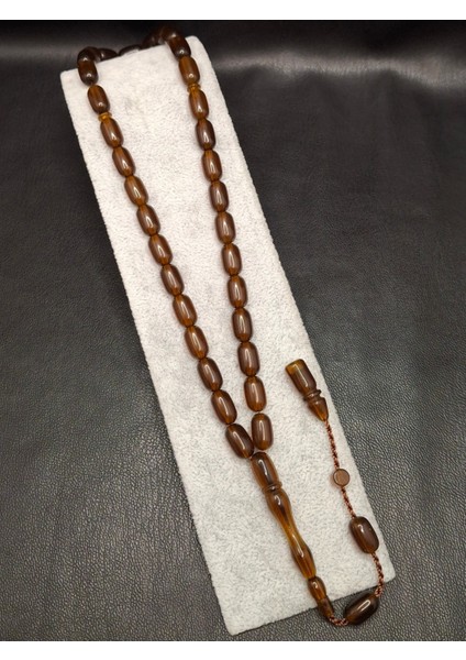 Kahverengi Kapsül Kesim Üst Düzey Toz Kehribar Tesbih