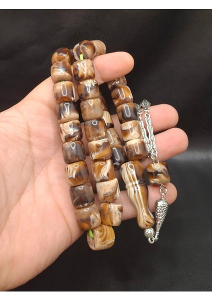 Özel Büyük Model Kahverengi Kesme Kesim Toz Kehribar Tesbih fiyatları