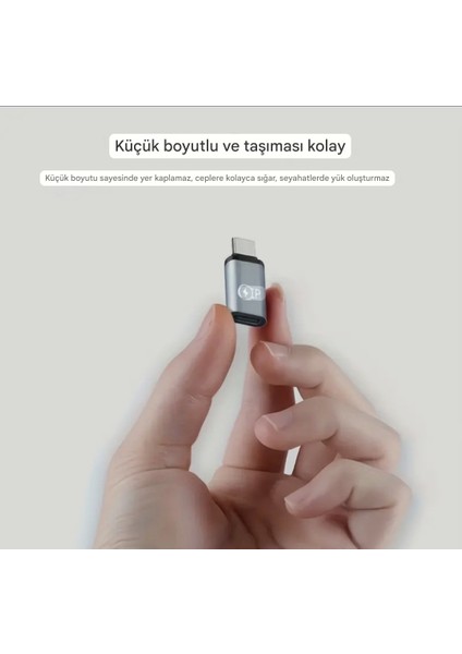 Type-C To Iphone Lightning 20W Hızlı Adaptör Çevirici Ce Lisanslı Sağlam