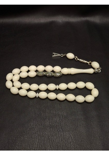 Beyaz Renk Isme Özel Toz Kehribar Tesbih(Satıcıya Soru Sordan Ismi Iletmeniz Gerekmektedir) modelleri