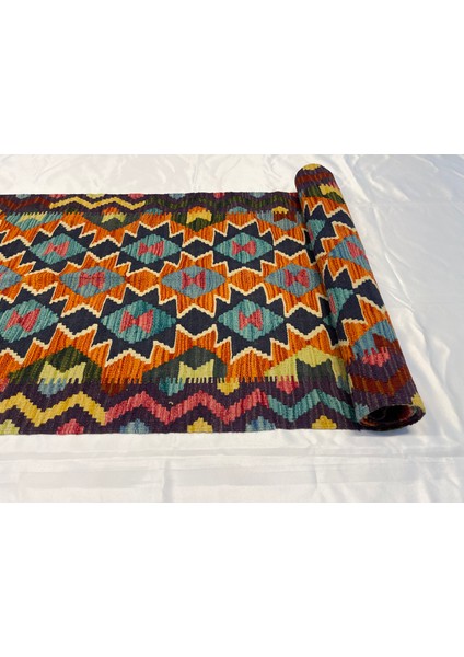 El Dokuma Afgan Kilim Yün Kök Boya