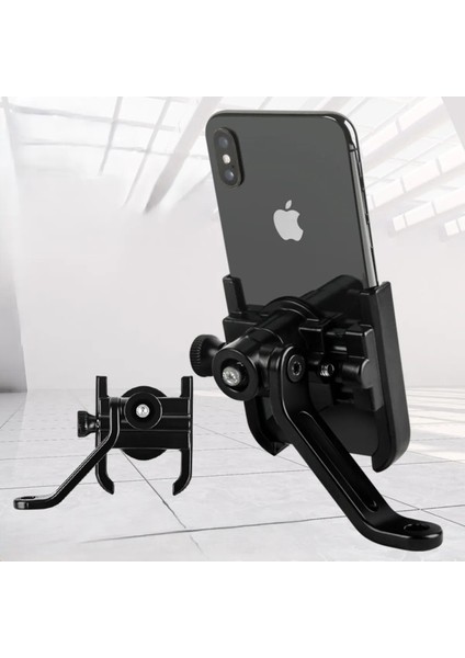 Dikiz Ayna Bağlantılı Alüminyum Motosiklet Telefon Tutacağı indirimleri