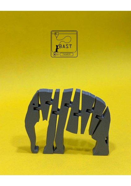 Bast Tasarım 3D Yazıcı Hareketli Eklemli Fil Oyuncak Figür fiyatları