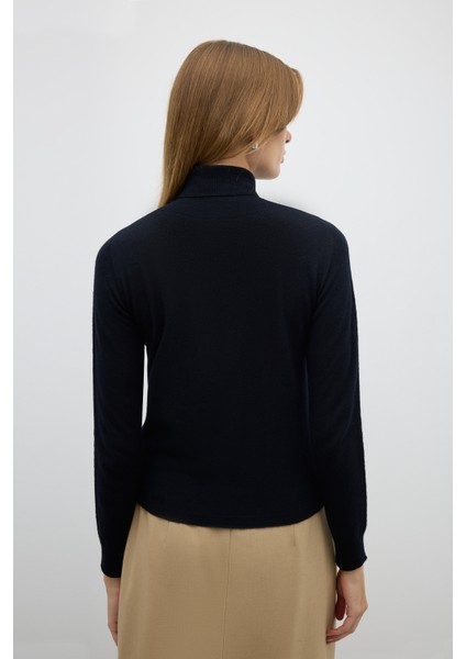 Yün Karışımlı Triko Kazak Siyah K2671025_001 fiyatları