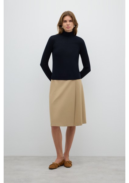 Yün Karışımlı Triko Kazak Siyah K2671025_001 modelleri