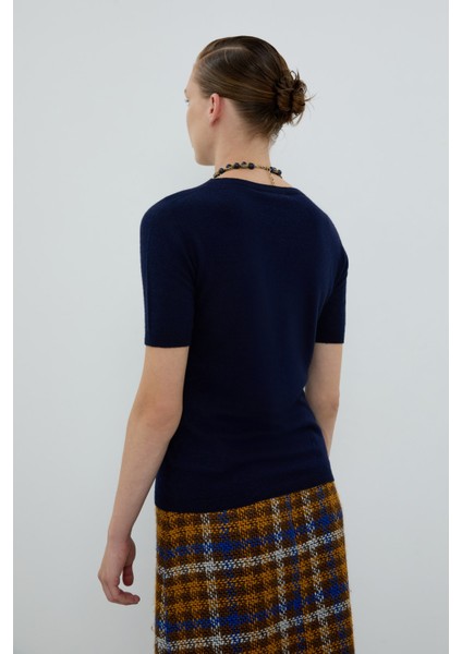 Bisiklet Yaka Triko Lacivert K2671024_015 fiyatları