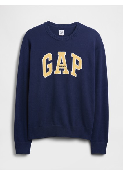 Erkek Lacivert Relaxed Gap Logo Intarsia Sweat fiyatları