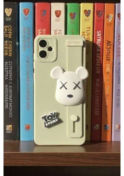 Samsung Galaxy A05 Uyumlu Kılıf Bej Renk 3D Figürlü Darbe Emici Yumuşak Silikon Kapak fiyatları