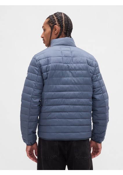 Erkek Mavi 100% Geri Dönüştürülmüş Relaxed Coldcontrol Şişme Mont fırsatları