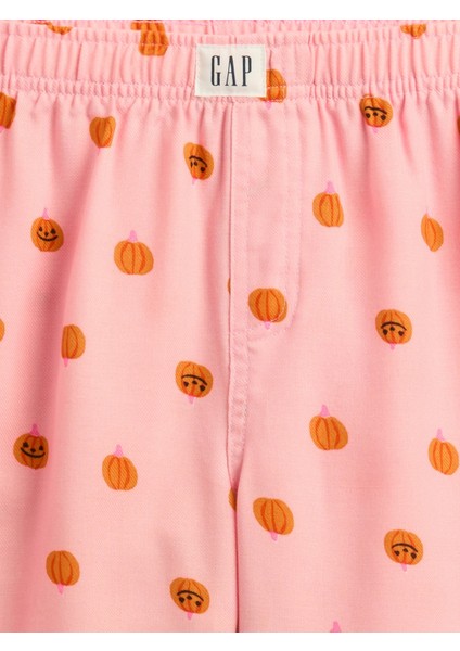 Kız Çocuk Açık Pembe %100 Geri Dönüştürülmüş Flannel Pijama Altı fiyatları