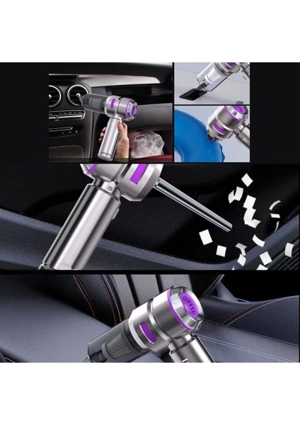 Buffer® 9 Farklı Uçlu Kablosuz Şarjlı Araç Içi Süpürge - Wireless Destekli, Güçlü Emiş, Taşınabilir Pratik Araç Temizleyici fiyatları