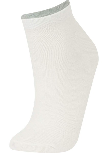 Kadın 3'lü Pamuklu Patik Çorap E2096AXNS