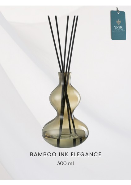 Luxury | Gılden Tranquılıty | Reed Diffuseur Şişesi & Oda Kokusu | Bamboo Ink Elegance 500 ml