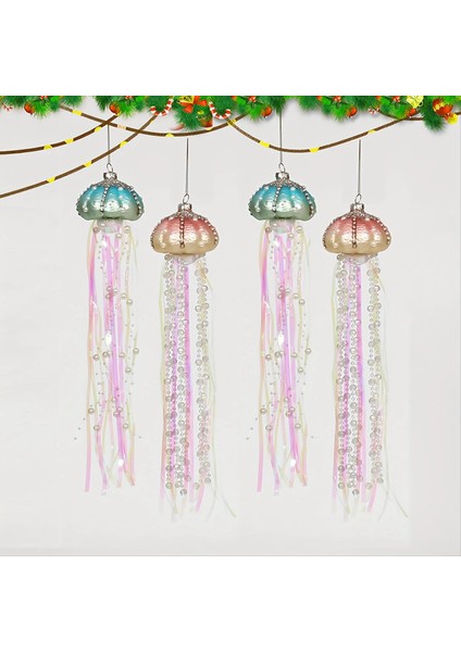 4 Adet Yenilik Noel Ağacı Denizanası Evrensel Denizanası Süs Şenlikli Dekor Cam Inci Noel Ağacı Denizanası (Yurt Dışından) fiyatları